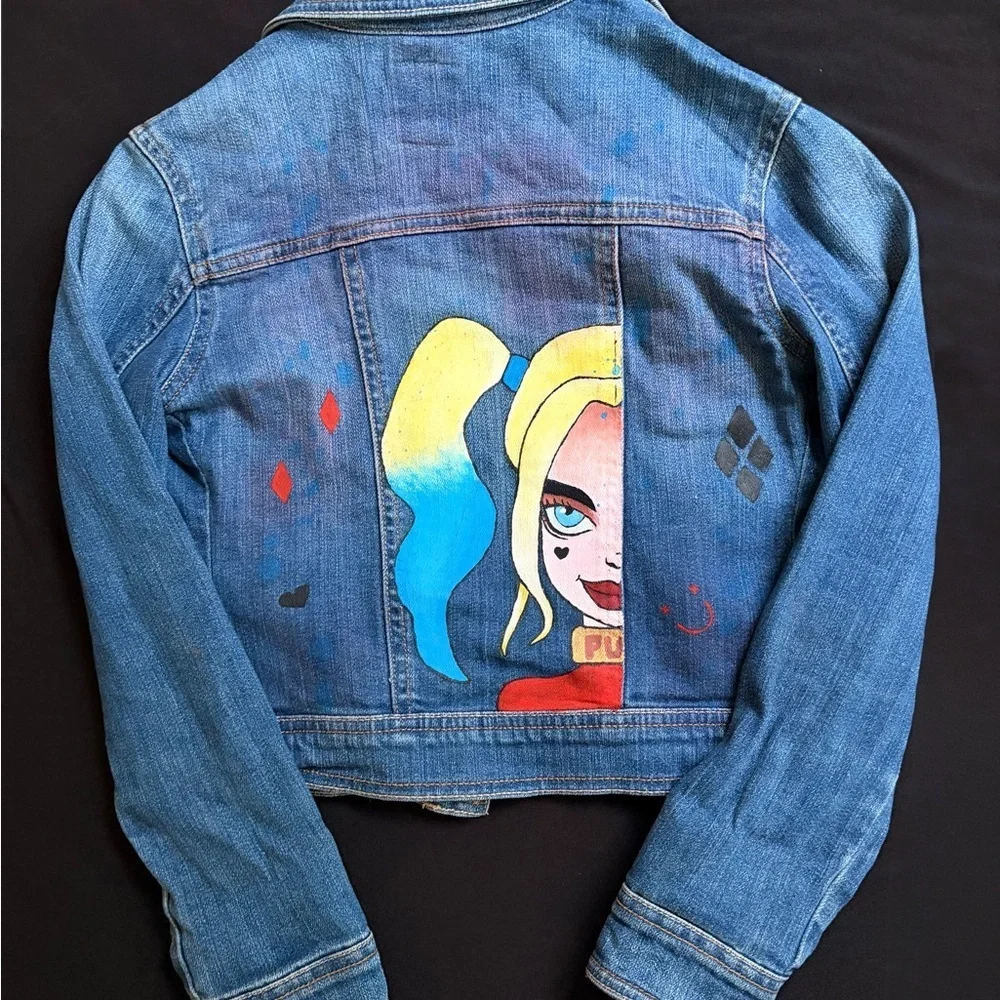 Old Navy Kids Denim Jacket with Fun Patches